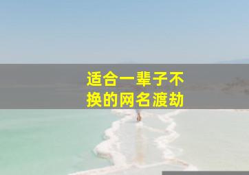 适合一辈子不换的网名渡劫