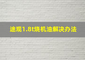 途观1.8t烧机油解决办法