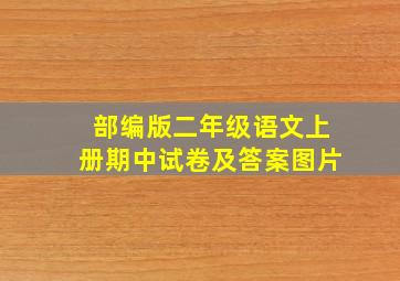 部编版二年级语文上册期中试卷及答案图片