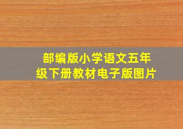 部编版小学语文五年级下册教材电子版图片