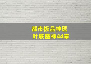 都市极品神医叶辰医神44章