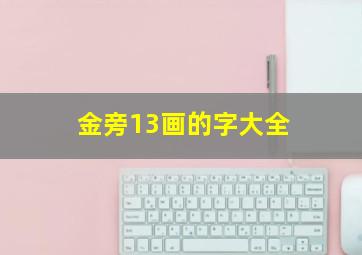 金旁13画的字大全