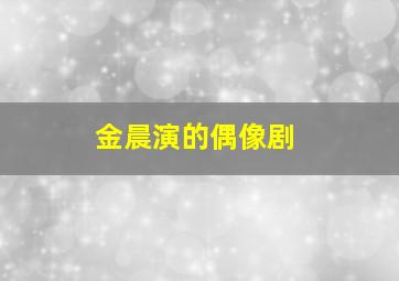 金晨演的偶像剧