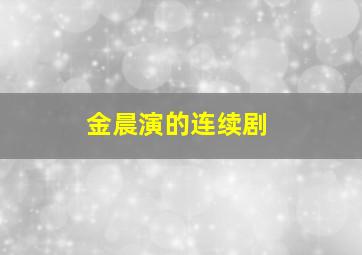 金晨演的连续剧