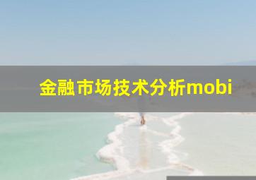 金融市场技术分析mobi