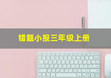 错题小报三年级上册