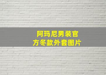 阿玛尼男装官方冬款外套图片