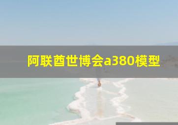 阿联酋世博会a380模型