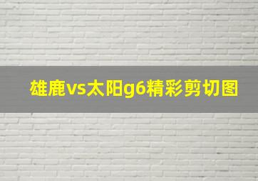 雄鹿vs太阳g6精彩剪切图