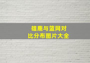 雄鹿与篮网对比分布图片大全