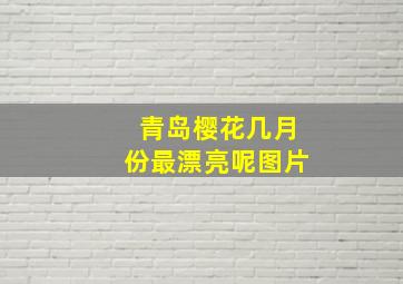 青岛樱花几月份最漂亮呢图片