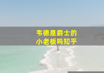 韦德是爵士的小老板吗知乎