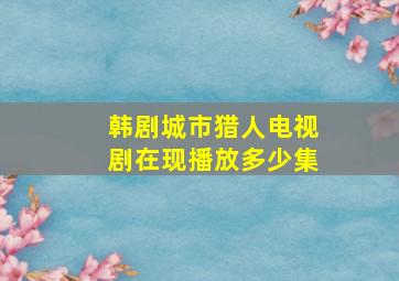 韩剧城市猎人电视剧在现播放多少集