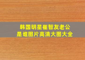 韩国明星崔智友老公是谁图片高清大图大全