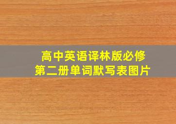 高中英语译林版必修第二册单词默写表图片