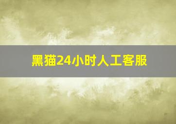 黑猫24小时人工客服