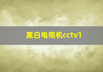 黑白电视机cctv1