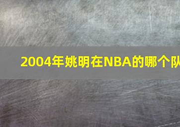 2004年姚明在NBA的哪个队