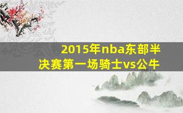 2015年nba东部半决赛第一场骑士vs公牛