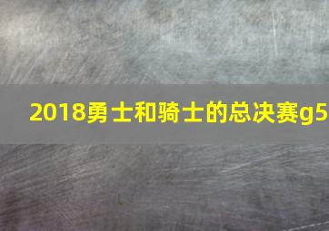 2018勇士和骑士的总决赛g5