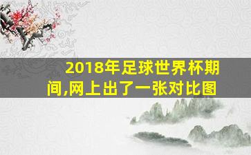 2018年足球世界杯期间,网上出了一张对比图