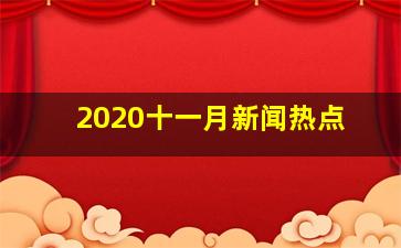 2020十一月新闻热点