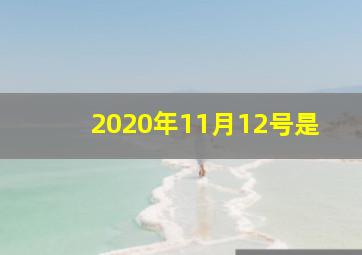 2020年11月12号是