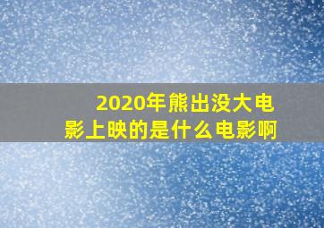 2020年熊出没大电影上映的是什么电影啊