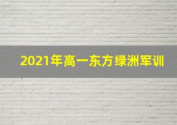 2021年高一东方绿洲军训