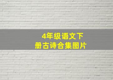 4年级语文下册古诗合集图片