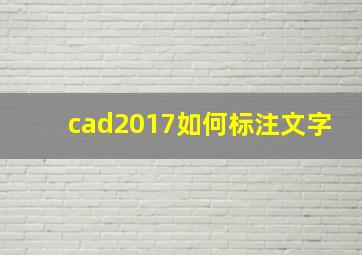 cad2017如何标注文字