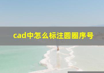 cad中怎么标注圆圈序号