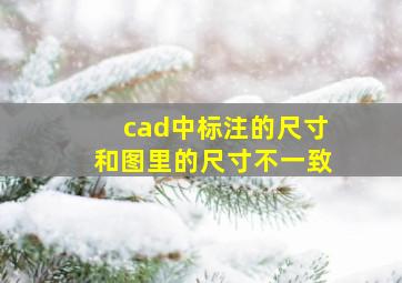 cad中标注的尺寸和图里的尺寸不一致