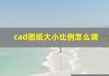 cad图纸大小比例怎么调