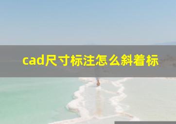 cad尺寸标注怎么斜着标