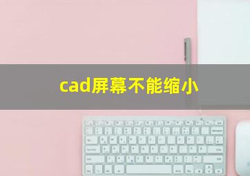 cad屏幕不能缩小