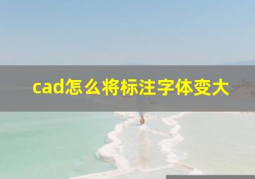 cad怎么将标注字体变大