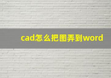 cad怎么把图弄到word