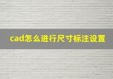 cad怎么进行尺寸标注设置