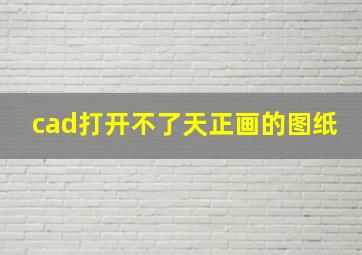 cad打开不了天正画的图纸