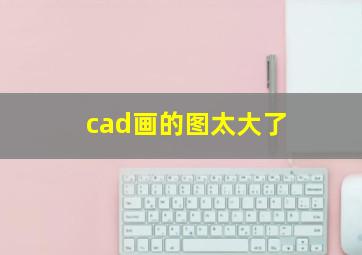 cad画的图太大了