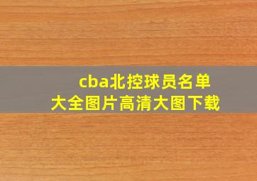 cba北控球员名单大全图片高清大图下载