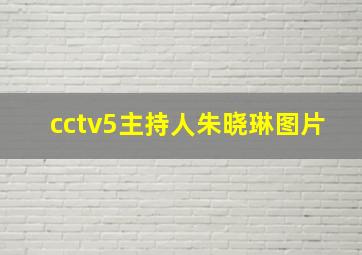 cctv5主持人朱晓琳图片