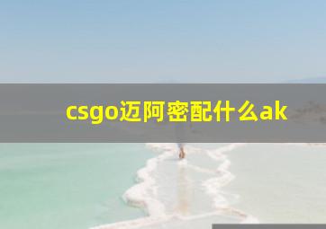 csgo迈阿密配什么ak