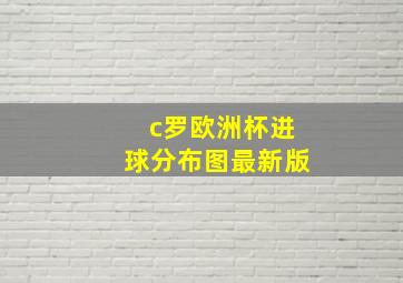 c罗欧洲杯进球分布图最新版