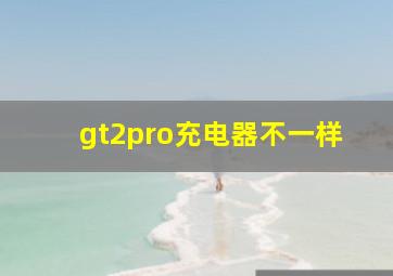 gt2pro充电器不一样