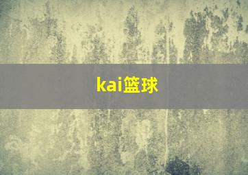 kai篮球