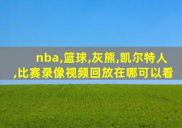 nba,篮球,灰熊,凯尔特人,比赛录像视频回放在哪可以看