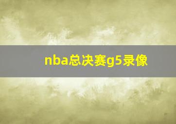 nba总决赛g5录像