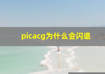 picacg为什么会闪退